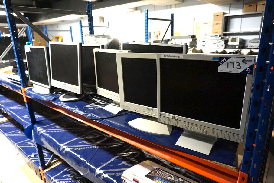 7x various Samsung, HP etc LCD computer monitors