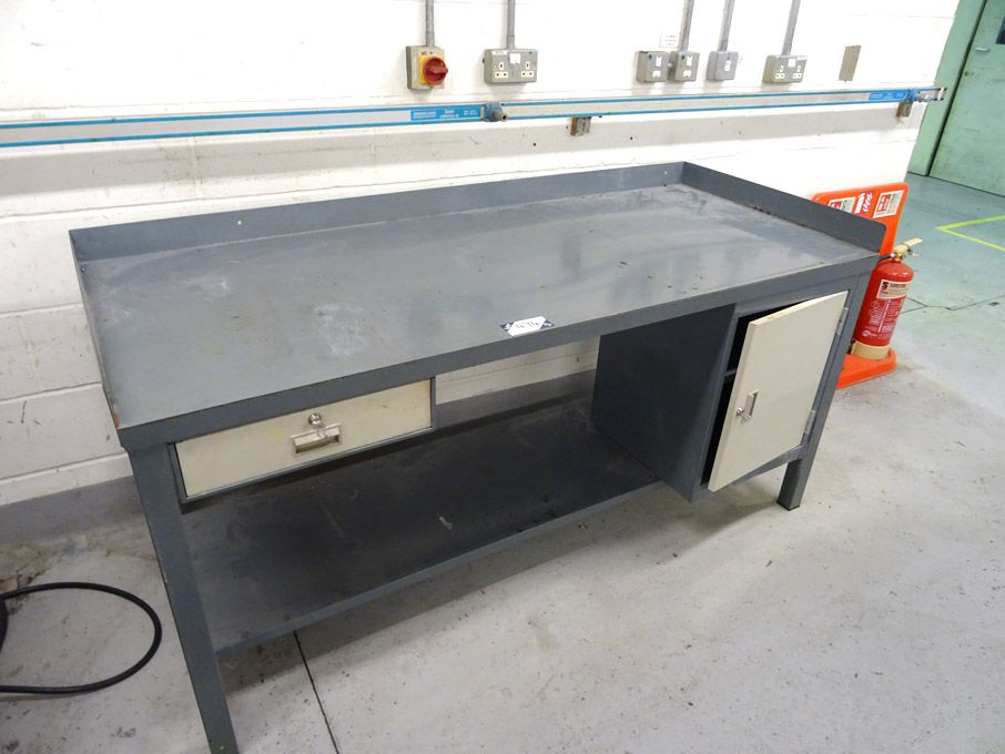 1800x750mm metal frame work bench with built in dr...