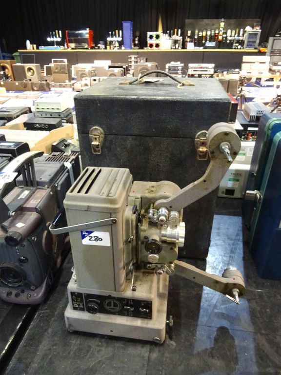 Bolex Cinema G16 film projector in case