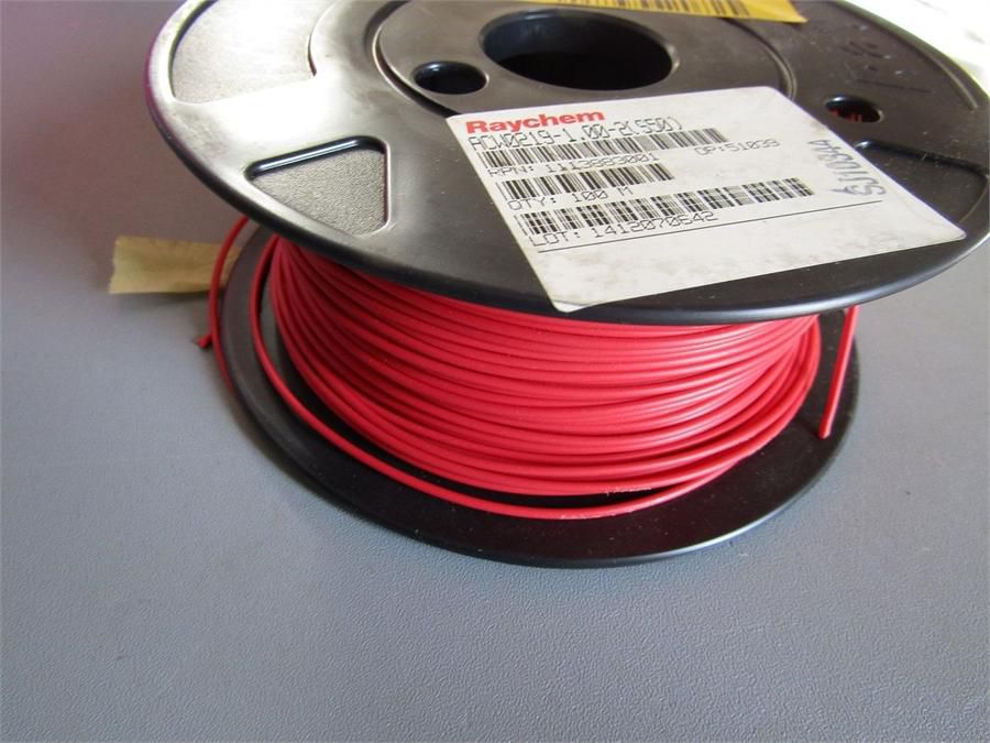 Raychem 100m red automotive wire, 1mm², 50v, RS P/...
