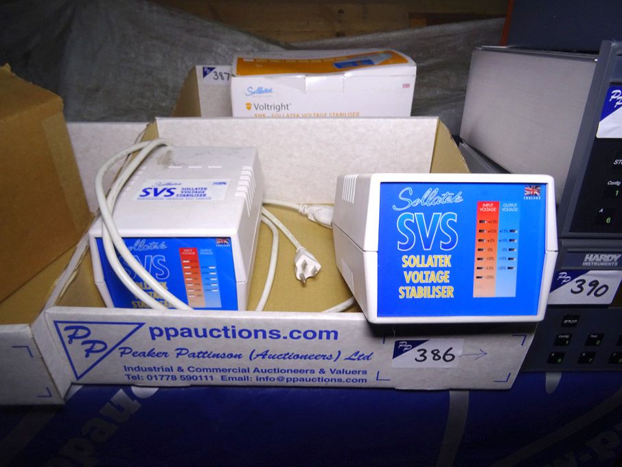 2x Sollatek voltage stabilisers - lot located at:...